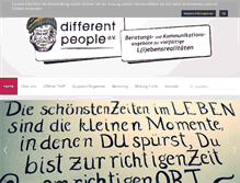 Tablet Screenshot of different-people.de